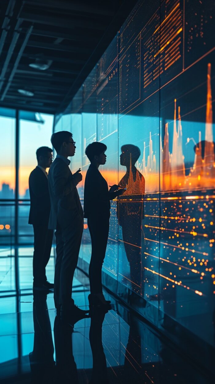 StockCake Discusion sobre estrategia corporativa 1728927852