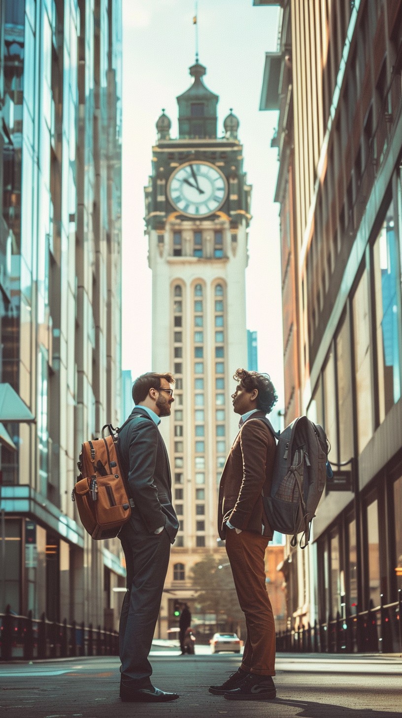 Claves Estratégicas para Alcanzar el Éxito Empresarial Sostenido 3 StockCake Urban Professional Encounter 1727884870